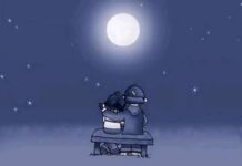 Enamorados y la luna