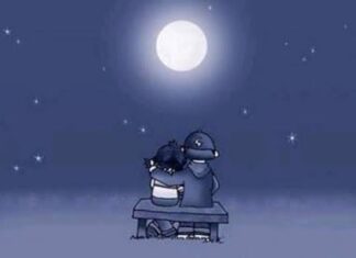Enamorados y la luna