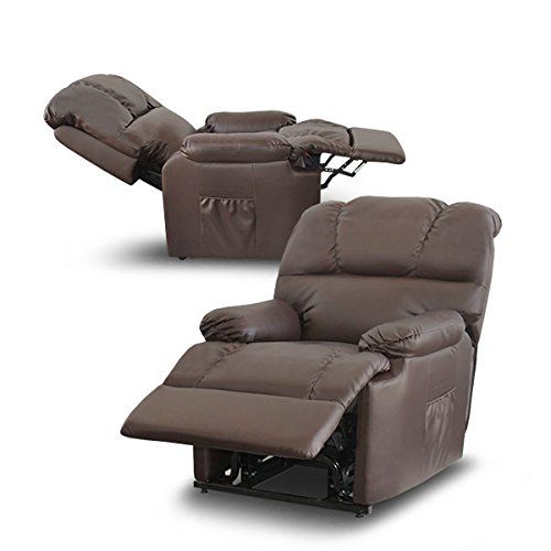 Sillon de masaje reclinable con reposapies